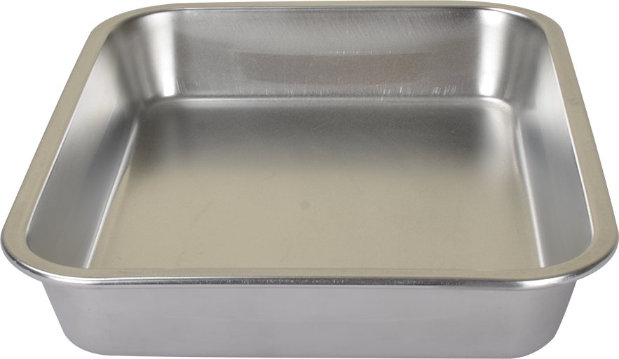 Deep Stainless Steel Serving Tray