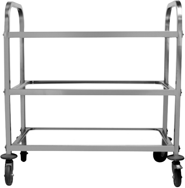 Stainless Steel Three-layers Dinning Cart( Square Cart)