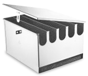 Stainless Steel Knife Box ( with Cover)