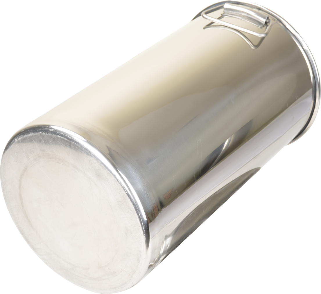 Oblique Style Straight Stainless Steel Milktea Pail(holder ears)