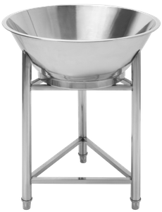 Stainless Steel Mental Meat Stuffing Basin With Rack